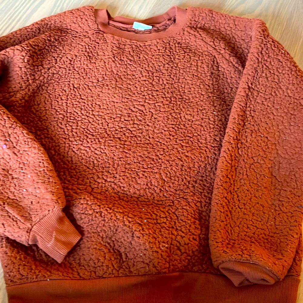 Sherpa cozy sweatshirt